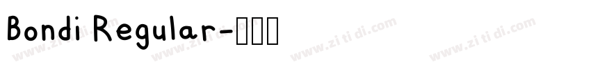 Bondi Regular字体转换